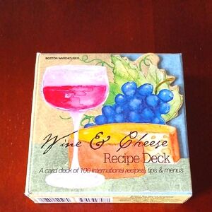 Wine & Cheese Recipe Deck Cards